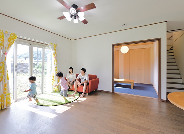 クレバリーホームの注文住宅「家族が成長したときのことを考えたゆったり空間」
